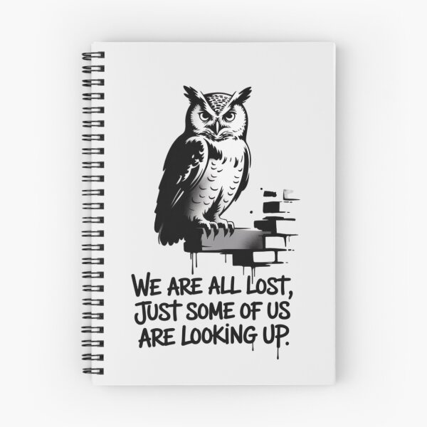 Item preview, Banksy Owl - We are all lost, just some of us are looking up designed and sold by 123ks.
