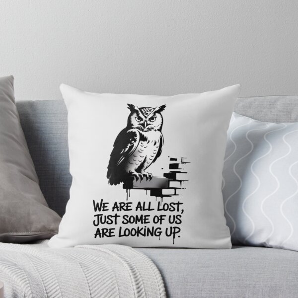 Item preview, Banksy Owl - We are all lost, just some of us are looking up designed and sold by 123ks.