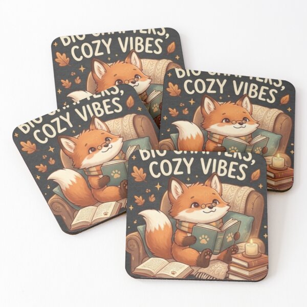 Item preview, Big Chapters Cozy Vibes | Cute Reading Fox Aesthetic designed and sold by GUINewAlex.