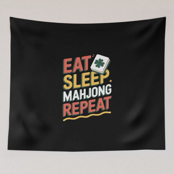 Item preview, Eat Sleep Mahjong Repeat   designed and sold by jkrphoto.