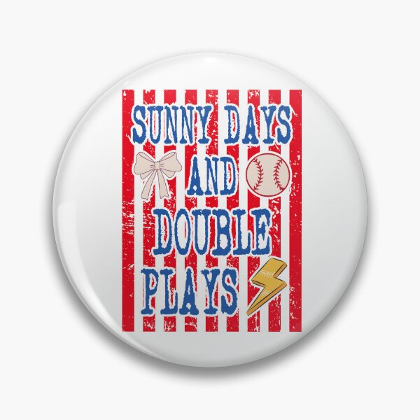 Item preview, Sunny Days And Double Plays Softball Baseball designed and sold by LASTIQUE-dd.
