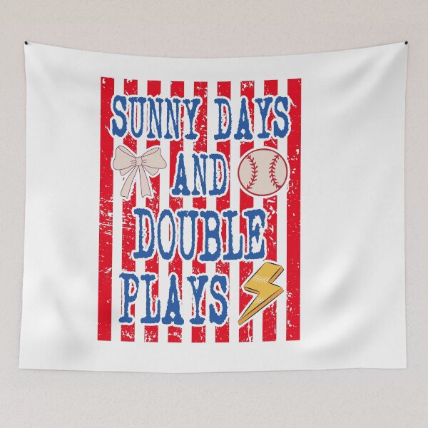 Item preview, Sunny Days And Double Plays Softball Baseball designed and sold by LASTIQUE-dd.
