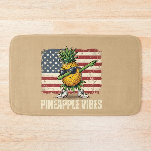Item preview, Pineapple Vibes Patriotic American Flag Summer Fruit  designed and sold by w66aboo.
