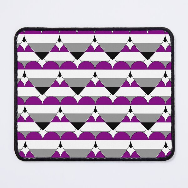 Item preview, Heart With Aegosexual Flag Pattern designed and sold by TheIconSmith.