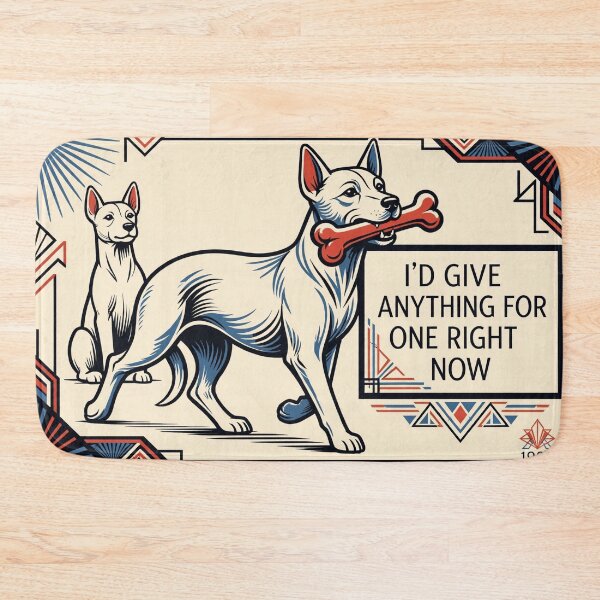 Item preview, vintage 1920s illustration dog comic “i’d give anything for one right now” designed and sold by Dodecahedronpix.