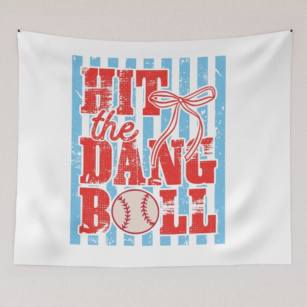 Item preview, Hit The Dang Ball Baseball Softball Quote designed and sold by LASTIQUE-dd.