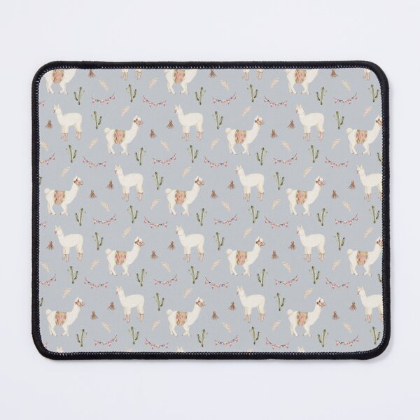 Item preview, Cute Watercolor Llama with Party Bunting Light Blue Pattern designed and sold by svitlaarty.