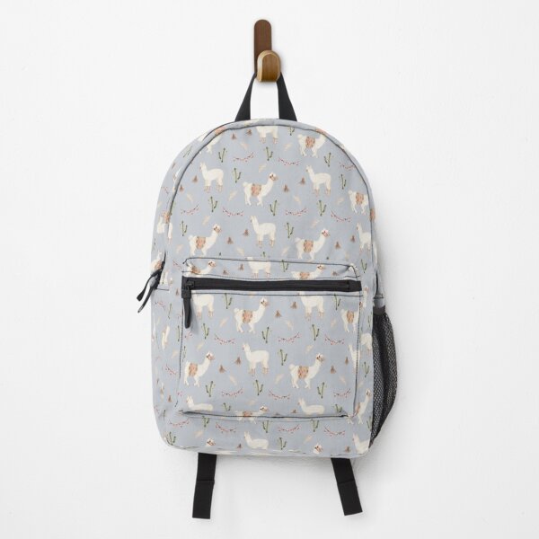 Item preview, Cute Watercolor Llama with Party Bunting Light Blue Pattern designed and sold by svitlaarty.