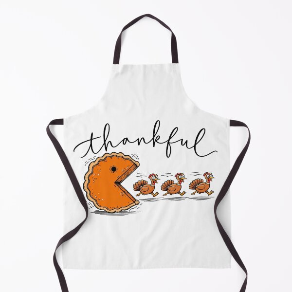 Item preview, Thankful Pumpkin Pie Pacman Chasing Turkeys Graphic designed and sold by Derekquie.