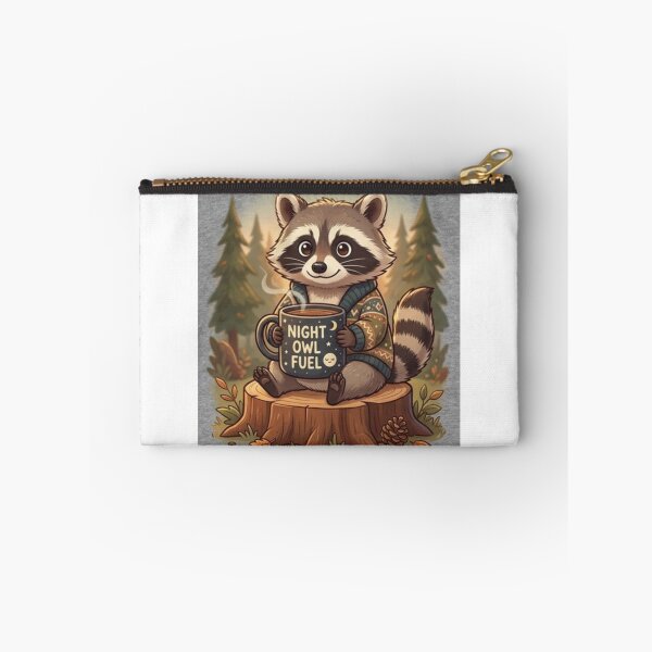 Item preview, Night Owl Fuel | Cute Cozy Raccoon Coffee Aesthetic designed and sold by GUINewAlex.