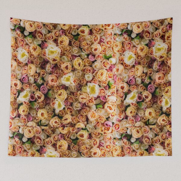Item preview, Soft Pastel Cream Pink Rose Floral Seamless Pattern Aesthetic Art designed and sold by Fine-Arts-Lab.