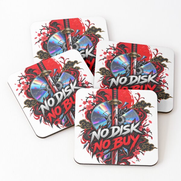 Item preview, NO DISK NO BUY designed and sold by Otakunited.