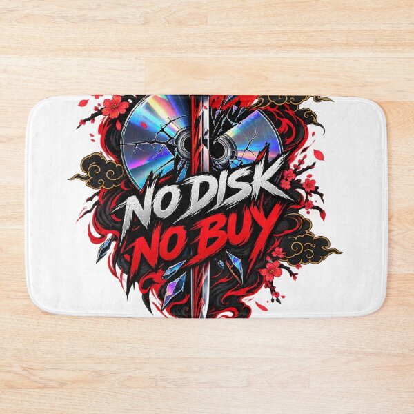 Item preview, NO DISK NO BUY designed and sold by Otakunited.