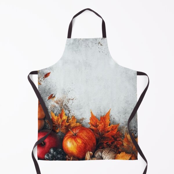 Item preview, Thanksgiving Harvest Border with Pumpkins Apples and Autumn Leaves — Rustic Slate Flat Lay designed and sold by LYAN-STORE.