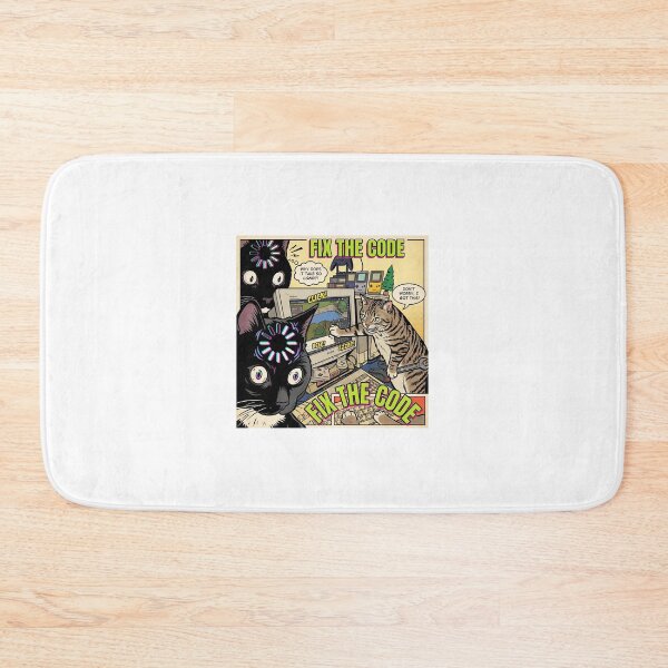 Item preview, Fix The Code Cat Meme - Retro Pop Art Comic designed and sold by aysenism.