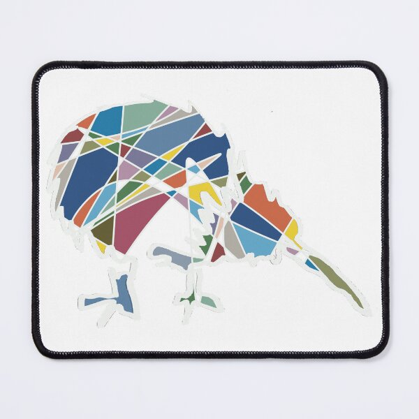 Item preview, Blue & Orange Kiwi Bird No. 4 - Minimalist New Zealand Bird Art designed and sold by iampaulmorris.