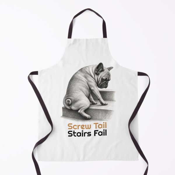 Item preview, Funny French Bulldog Screw Tail Stairs Fail Quote designed and sold by bluesquidink.