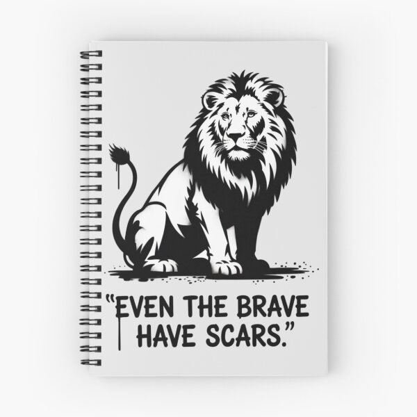 Item preview, Banksy Lion - Even the brave have scars designed and sold by 123ks.