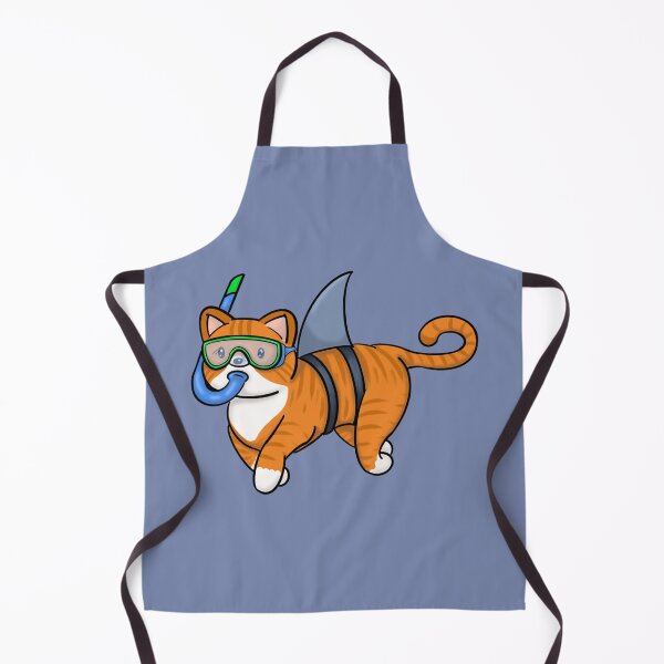 Item preview, Orange Ginger Shark Cat designed and sold by ClarissaDoodles.