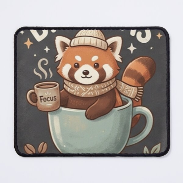 Item preview, Big Ideas Small Sips | Cute Red Panda Coffee Aesthetic designed and sold by GUINewAlex.