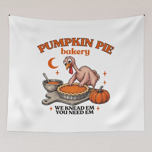 Item preview, Pumpkin Pie Bakery Funny Turkey We Knead Em You Need Em Vintage designed and sold by Derekquie.