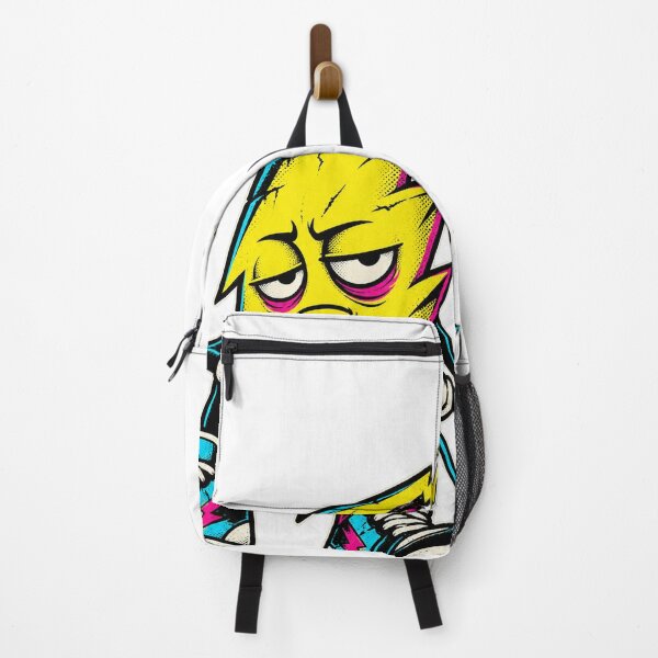 Item preview, Exhausted Lightning Bolt Charging Itself Funny Y2K Art designed and sold by RAX Mirth Studio.