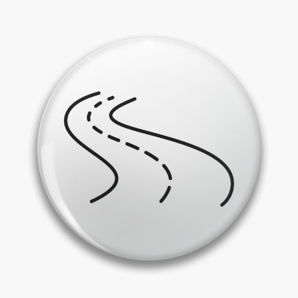 Item preview, Winding Road Line Icon designed and sold by VectorForge Studio.