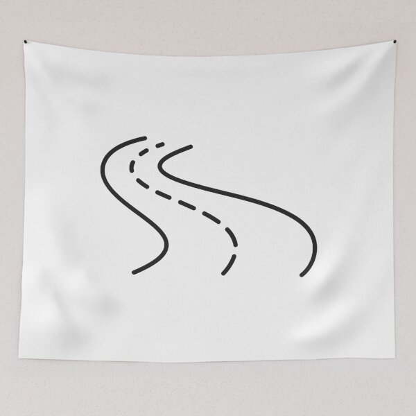 Item preview, Winding Road Line Icon designed and sold by VectorForge Studio.