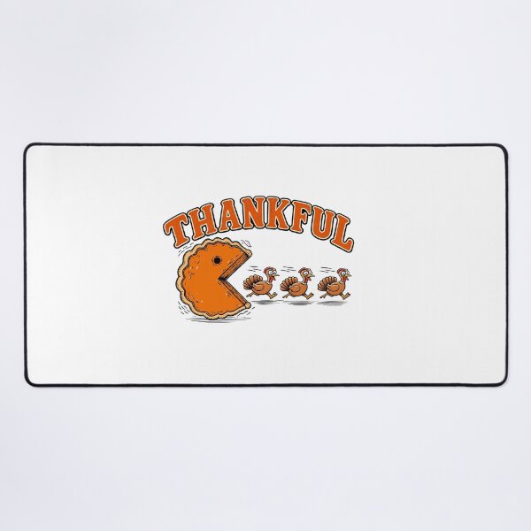 Item preview, Thankful Pumpkin Pie Pacman Chasing Turkeys Funny Thanksgiving designed and sold by Derekquie.