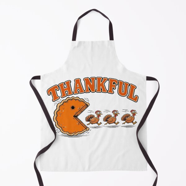 Item preview, Thankful Pumpkin Pie Pacman Chasing Turkeys Funny Thanksgiving designed and sold by Derekquie.