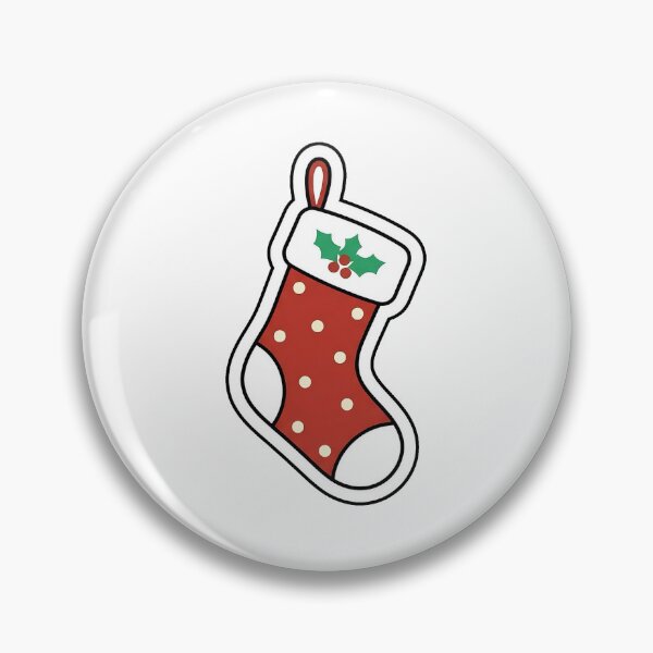 Item preview, Hanging Christmas Stocking - Cute Holiday Decor Sticker designed and sold by SimpleP.