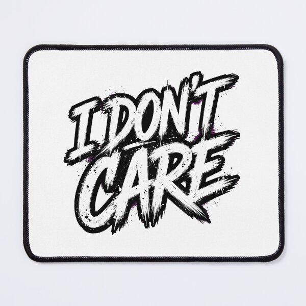 Item preview, I DON'T CARE - Bold Graffiti Brush Streetwear Typography design  designed and sold by VYBE DARK Studio.