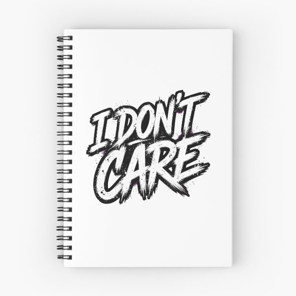 Item preview, I DON'T CARE - Bold Graffiti Brush Streetwear Typography design  designed and sold by VYBE DARK Studio.