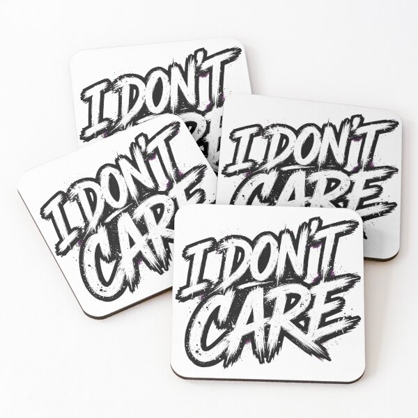 Item preview, I DON'T CARE - Bold Graffiti Brush Streetwear Typography design  designed and sold by VYBE DARK Studio.