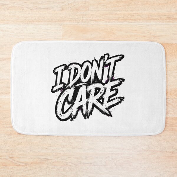 Item preview, I DON'T CARE - Bold Graffiti Brush Streetwear Typography design  designed and sold by VYBE DARK Studio.