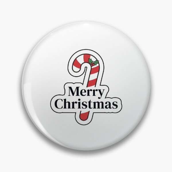 Item preview, Merry Christmas Candy Cane - Cute Holiday Typography Sticker designed and sold by SimpleP.