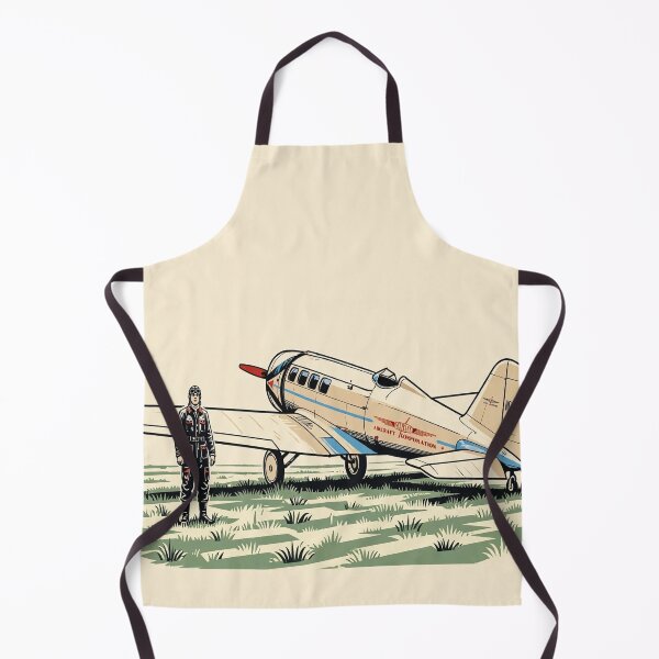 Item preview, Vintage Pilot and 1930s Monoplane - Classic Aviation Art deco designed and sold by Dodecahedronpix.