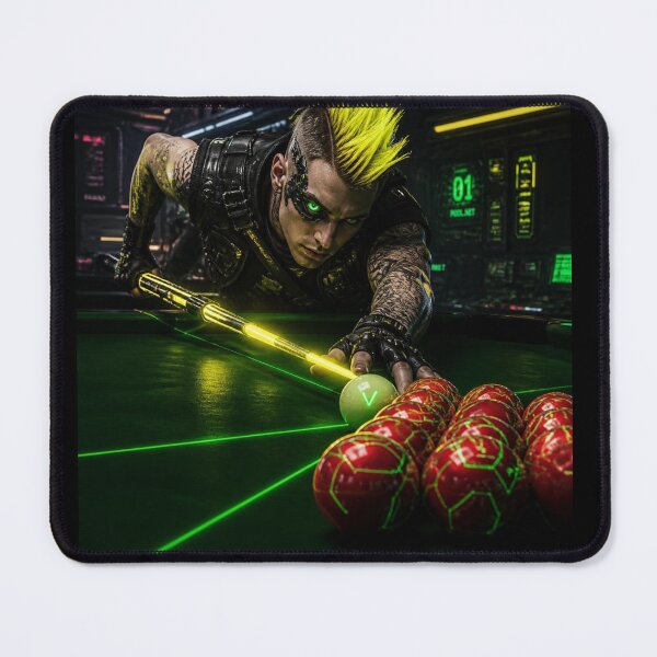 Item preview, Lazy~DayzCo Cyberpunk male snooker player designed and sold by LazyDayzCo.