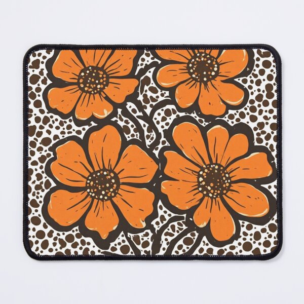 Item preview, Vintage Orange Blossom Linocut designed and sold by Shivamartwark.