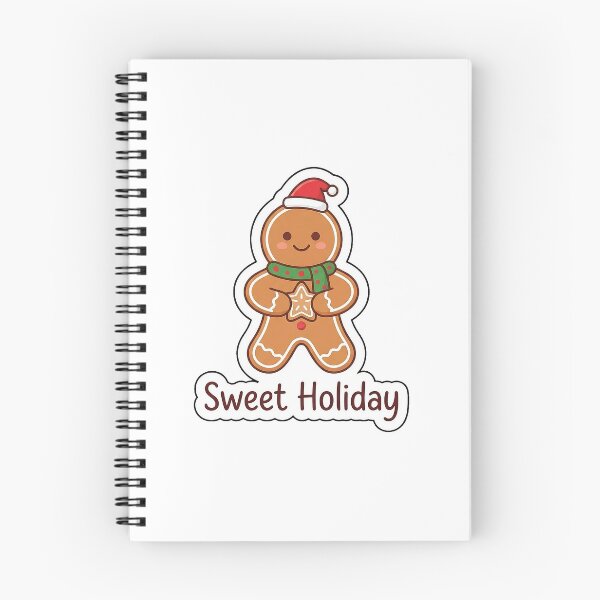 Item preview, Sweet Holiday Gingerbread Man - Cute Cookie Typography Sticker designed and sold by SimpleP.