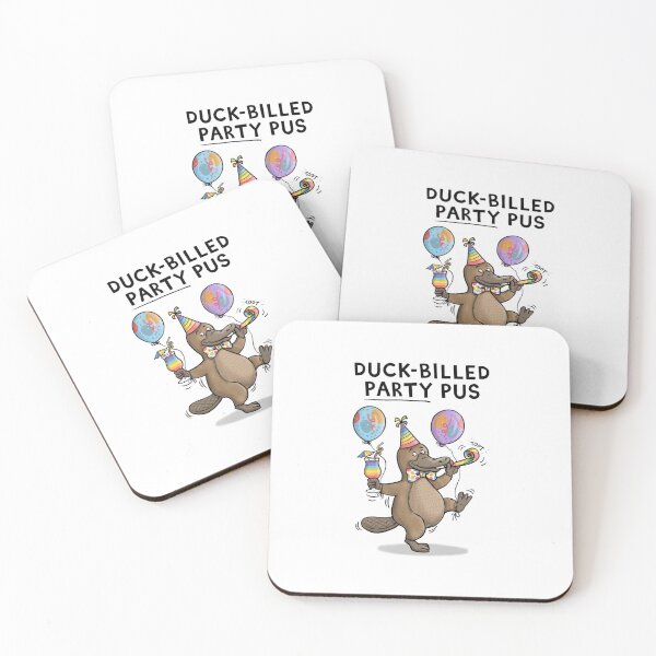 Item preview, Platypus Party Celebration Pun designed and sold by carlbatterbee.