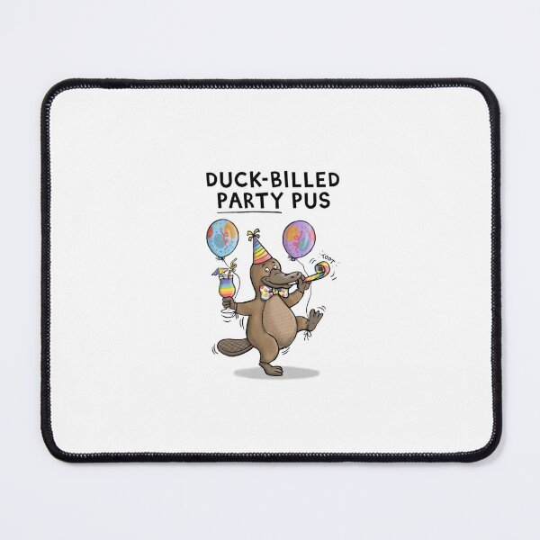 Item preview, Platypus Party Celebration Pun designed and sold by carlbatterbee.