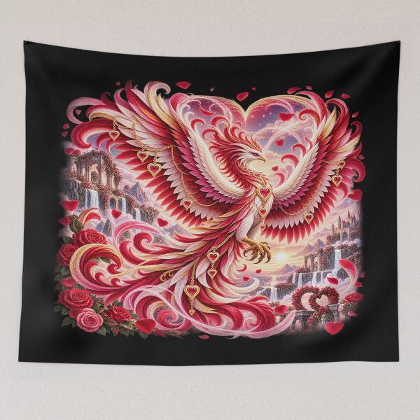 Item preview, Love Phoenix – Romantic Fantasy Bird of Rebirth designed and sold by TroviTutto.