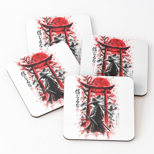 Item preview, Samurai Warrior – Japanese Dark Fantasy Red Moon designed and sold by RazaNocturne.