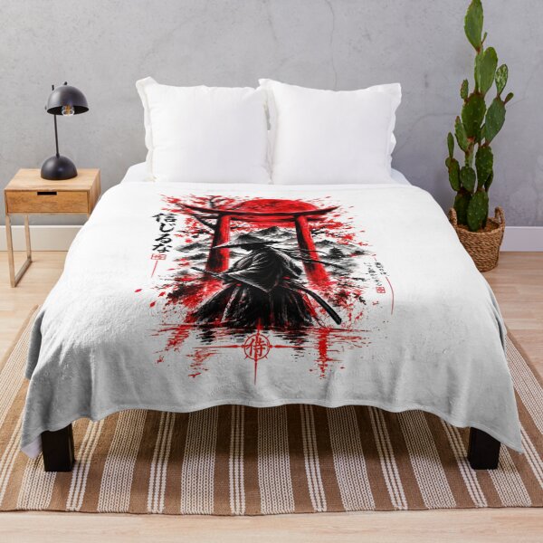Item preview, Samurai Warrior – Japanese Dark Fantasy Red Moon designed and sold by RazaNocturne.