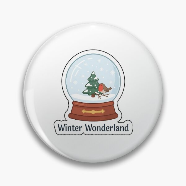 Item preview, Winter Wonderland Snow Globe - Cute Holiday Typography Sticker designed and sold by SimpleP.