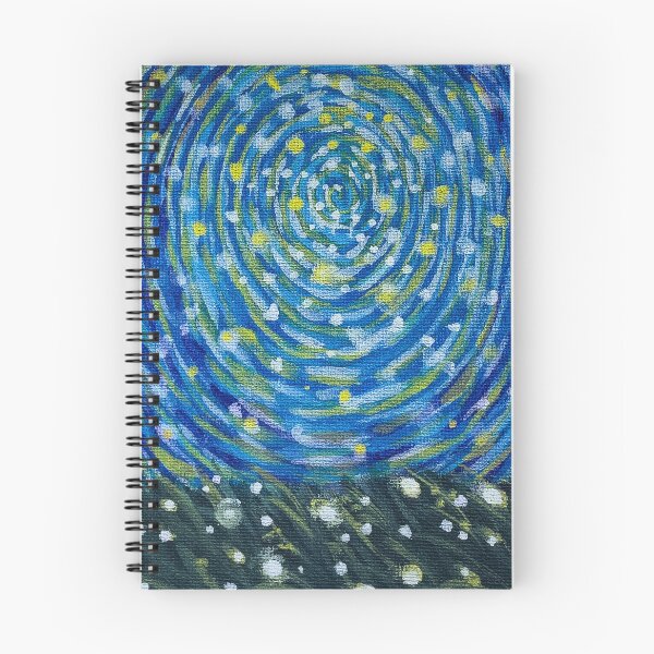 Item preview, Blue Green Spiral Abstract Painting designed and sold by EeshaArshad.
