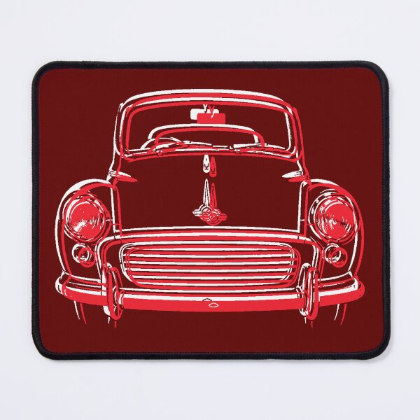 Item preview, Morris Minor 1960s British classic car red-white designed and sold by soitwouldseem.