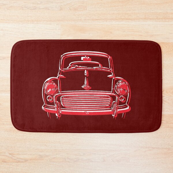 Item preview, Morris Minor 1960s British classic car red-white designed and sold by soitwouldseem.