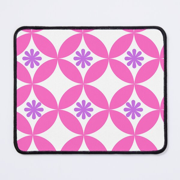 Item preview, Vibrant Pink and Purple Y2K Daisy Grid Art designed and sold by RAJASWARSTORE.